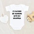 thumbnail image 2 of Newbabywishes - I'd Rather Hanging With My Grandma Baby Clothes for Boys and Girls - Baby Clothing, 2 of 4
