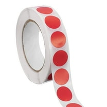 1000pcs Red Round Stickers Roll 0.5 Inch Self-Adhesive Coding Label