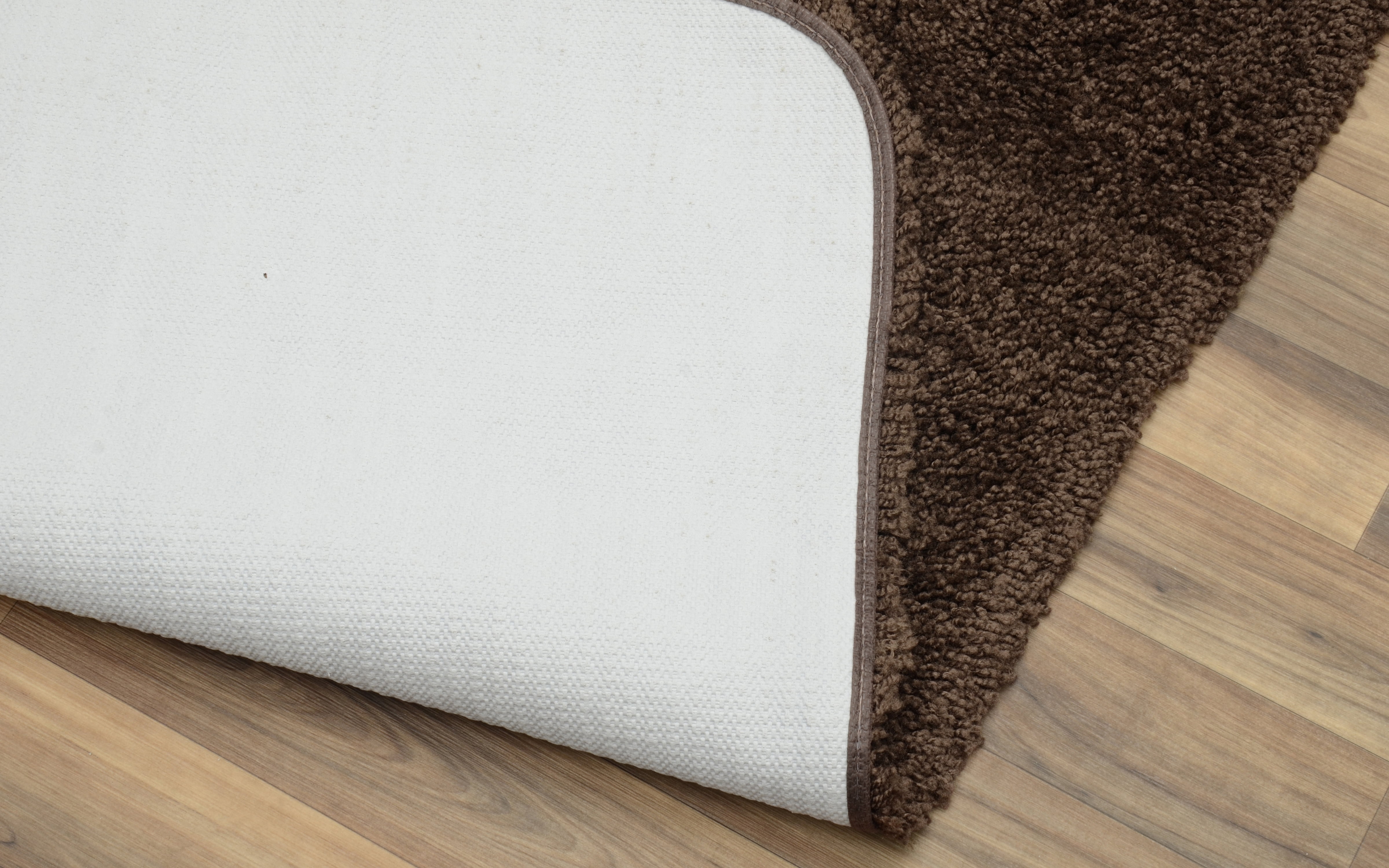 Garland Rug Serendipity Washable Nylon Chocolate Bathroom Runner, 22" x 60"