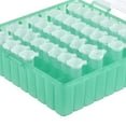 thumbnail image 5 of Freezer Tube Box 100 Places Polypropylene Plastic Lockable Holder Rack, for 1.5/1.8/2ml Microcentrifuge Tubes, Green, 5 of 5