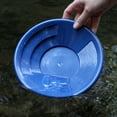 thumbnail image 5 of ASR Outdoor Blue 8 Inch Gold Mining Pan for Gold Prospecting 2 Riffle Types, 5 of 8