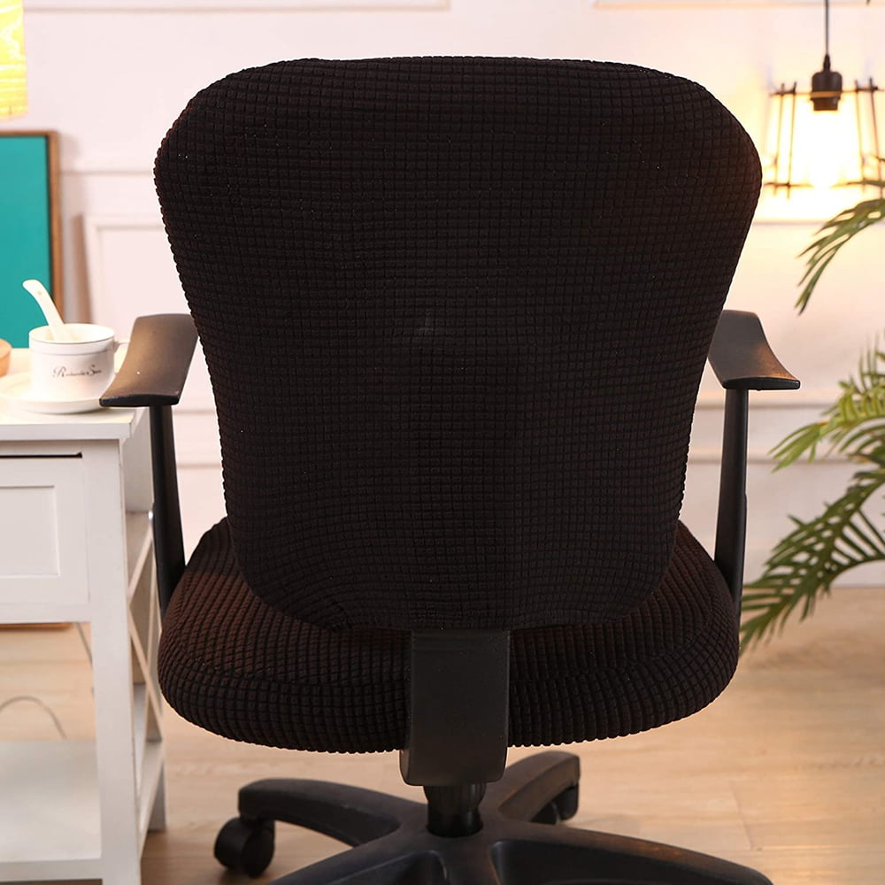 AUGIENB Removable Office Chair Cover All Season Computer Chair Seat Cover Case Stretchable with Headrest Covers Black Blue Red Coffee Green Walmart