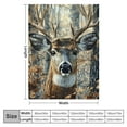thumbnail image 4 of BCIIG Deer Antlers Woods Warm Lightweight Blanket Soft Fleece Blankets Throw Blanket for All Seasons 60x80in, 4 of 6