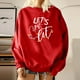 thumbnail image 4 of Camisas de Navidad Mujer Estampado de Navidad Suelto O-Cuello de Manga Larga Sudadera de Gran Tamaño de Lana Jersey Odeerbi  ODB121961, 4 of 7