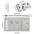 thumbnail image 3 of JIALIOU Nylon Trifold Card Wallet with ID Window Zipper Pocket for Men Women Teen Hand Drawn Camera, 3 of 7