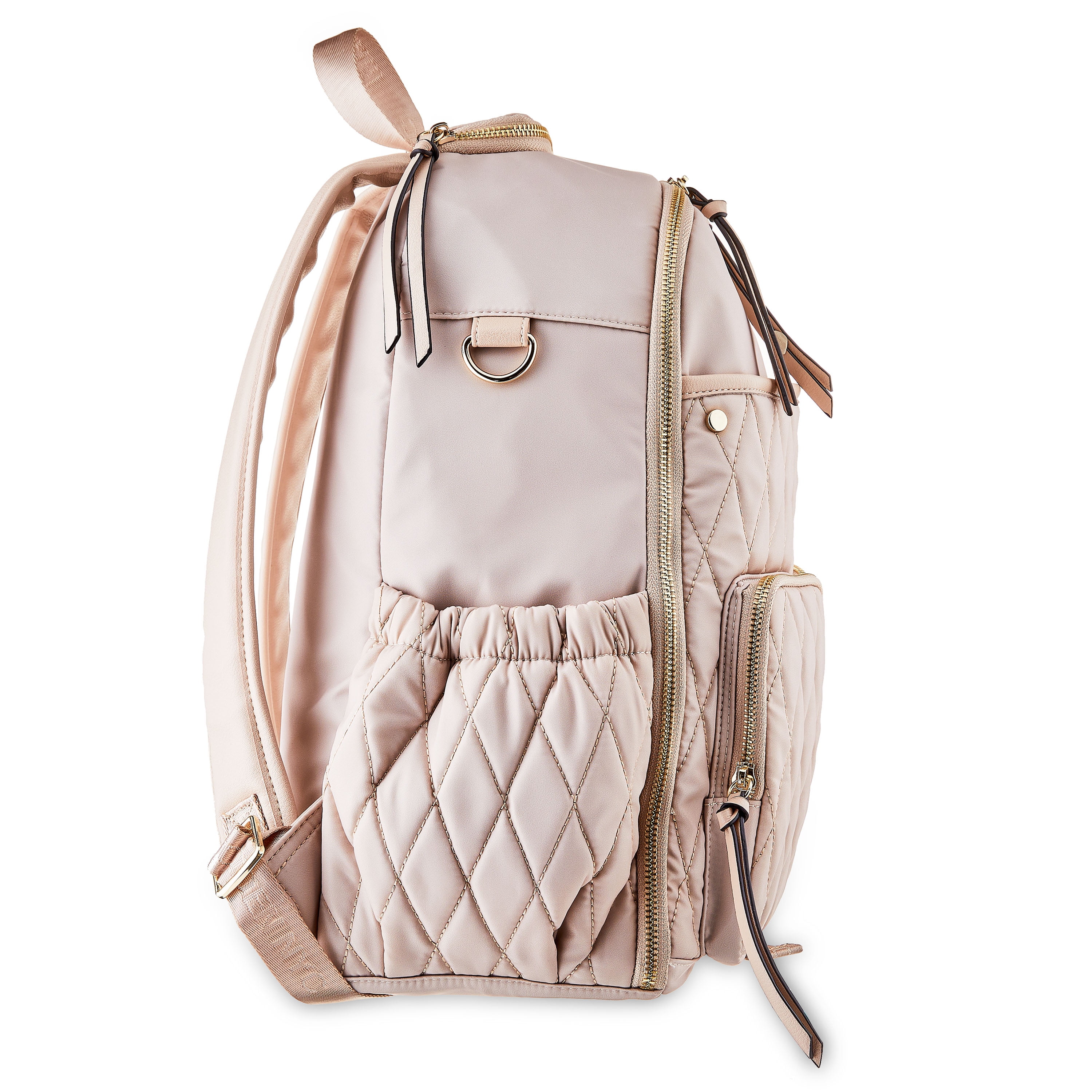 Madden NYC Women's Diaper Backpack Quilted Khaki