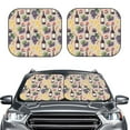 thumbnail image 2 of Balery 2 Piece Watercolor Bottles And Glasses Car Windshield Sun Shade|Foldable Front Windshield Shade for Car Front Window for Most Sedans SUV Truck-Small, 2 of 7