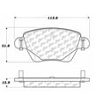 thumbnail image 2 of Centric Parts 300.09110 Semi Metallic Brake Pad with Shim, 2 of 4
