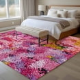 thumbnail image 4 of Large Area Rugs for Living Room Bedroom, Colorful Cherry Blossom 8'x10' Rug Washable Carpet Runner Indoor Outdoor, Spring Flowers Vintage Art Non Slip Floor Mats Rug for Kitchen, Patio, 4 of 8