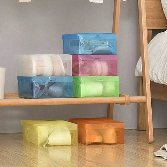 Shoe Box Organizer, Stackable Plastic Shoe Box with Clear Door, Shoe Storage Box Containers,For Display Sneakers,Easy Assembly