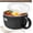 Black-Set of 1, variant on 38 oz Soup Bowls with Handles, , Spoons & Chopsticks - 6 Inch Large Microwave Safe Ceramic Ramen Bowls, Soup Mugs & Cereal Bowls for Noodles, Oatmeal, Meal Prep (Black-Set of 1)