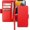 Red, variant on Wallet Case for iPhone 13 Pro 5G, Genuine Leather Support Wireless Charging RFID Blocking Flip Case Card Slots Holder, Kickstand Book Folding Folio Cover with Wrist Strap 6.1 Inch(Royal Blue)