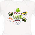 thumbnail image 4 of Inktastic Soy Amazing Cute Sushi and Wasabi Boys or Girls Long Sleeve Baby Bodysuit, 4 of 5
