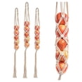 thumbnail image 1 of Set of 3 Macrame Hanging Fruit Basket Storage Wall Hanging Produce Storage Boho Kitchen Decoration, 1 of 5