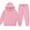G#02-Pink, variant on QBABYOO Kids 2 Piece Outfits Girls Tracksuit Activewear Girls Jogger Set Preppy Clothes For Girls 10-12 Workout Set Sweatshirt and Sweatpants Fashion Clothing Sets, Grey 6-7Y