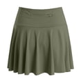 thumbnail image 5 of larppty High Waisted Tennis Skirt for Women Skorts Skirts with Pockets Casual Modest Long Golf Athletic Running（AG， M）, 5 of 8