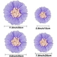 thumbnail image 4 of 12 Pieces Paper Flower Decoration for The Wall Tissue Paper Chrysanth Flowers DIY Crafting for Wedding Backdrop Nursery Wall Decoration (Multicolor 2), 4 of 7