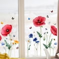 thumbnail image 2 of Billuyoard 2 uds calcomanías de flores pegatinas de pared papel tapiz visible extraíble oficina de negocios dormitorio hogar sala de estar Decoración del hogar, 2 of 6