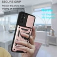 thumbnail image 4 of Galaxy A53 5G Case, TECH CIRCLE 360 Ring Kickstand Magnetic & Slide Camera Protector Military-Grade Rugged Hybrid Protective Cover for Samsung Galaxy A53 5G 6.5 inch 2022 released,Rosegold, 4 of 7