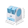 thumbnail image 3 of MMJ Mini Air Cooler Desktop USB Fan 3 Speed Ice Water Drawer Quiet Portable Personal Space Evaporative Air Conditioner Office Dorm, 3 of 6
