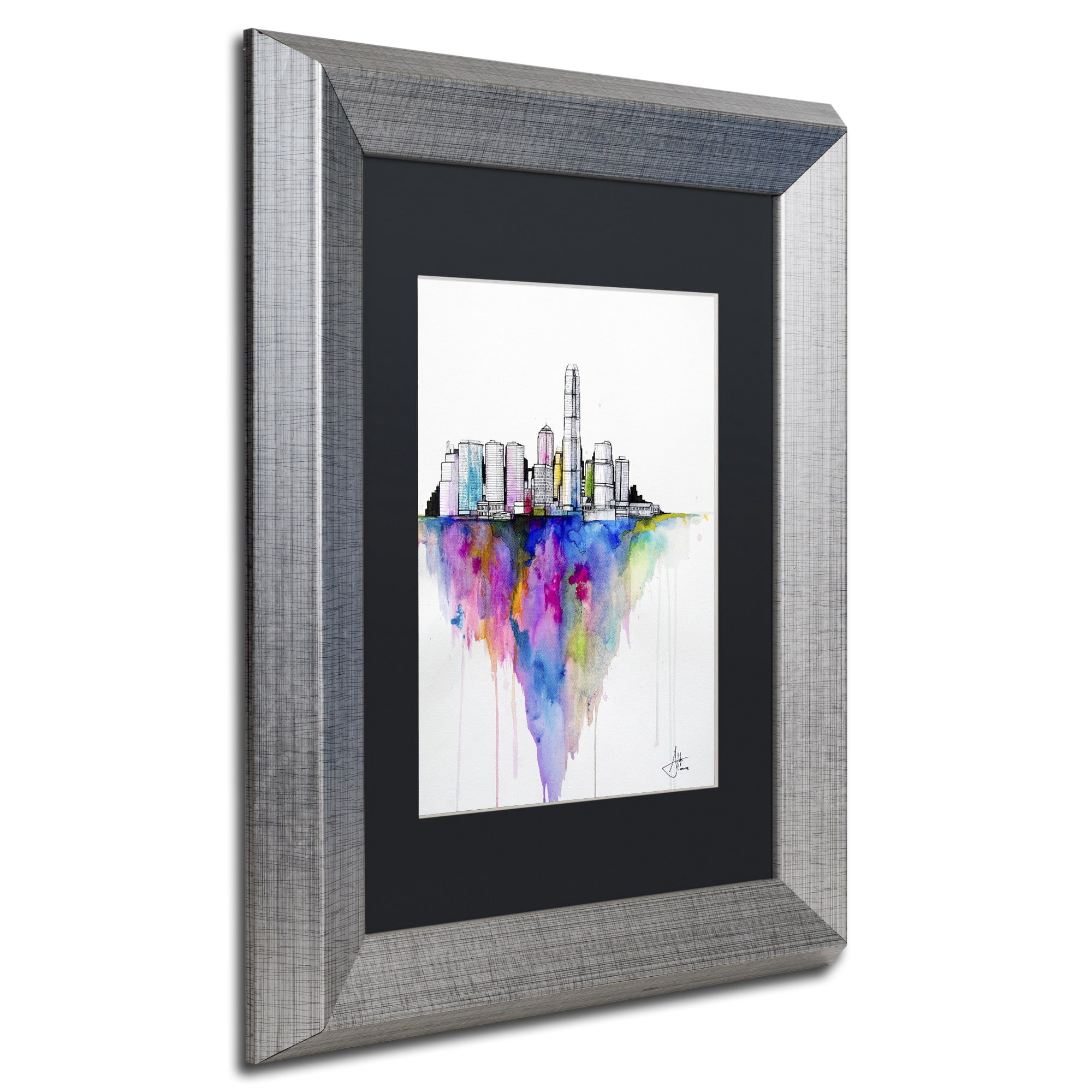 Trademark Fine Art Landscapes Matted Framed Art ' Monolith II ' by Marc Allante
