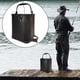 thumbnail image 5 of Cubo de pesca, cubo de agua, bote, EVA, exterior, 17 l, con cuerda, para jardín, pesca, casa, playa, viajes, almacenamiento, organizador Negro, 5 of 8