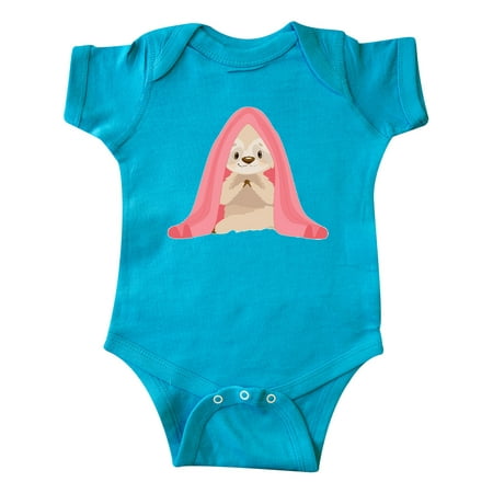 

Inktastic Cute Sloth in a Pink Blanket Gift Baby Boy or Baby Girl Bodysuit