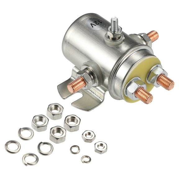 Unique Bargains Winch Crane Solenoid Relay Switch for Various Winch Motors Golf Cart Marine Autocrane 12V