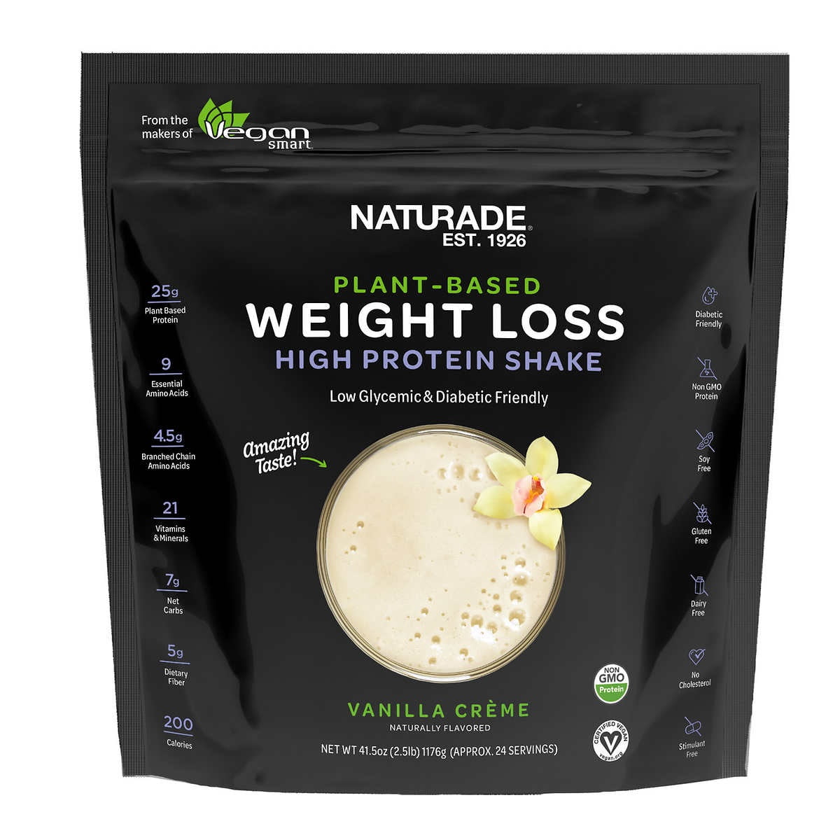 NATURADE PlantBased Weight Loss High Protein Shake, 41.5 Ounce
