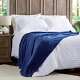 thumbnail image 5 of Somerset Home 70x60-Inch Microfiber Polyester Velvet Throw for Adult(Midnight Blue), 5 of 8