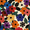Large Colorful Flowers Pattern, variant on Yayeee Kitchen Curtains Set of 2 Light Filtering 57"x24" Over Sink Window Panels, Large Colorful Flowers Pattern