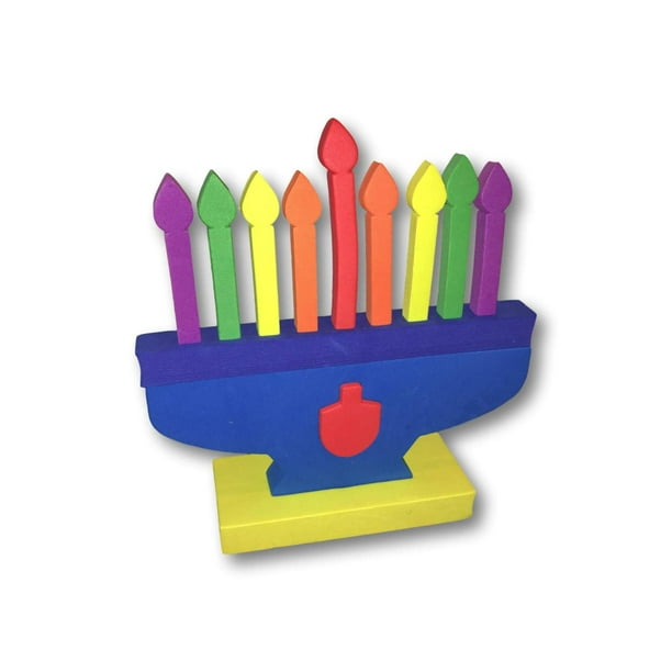 The Dreidel Company Hanukkah Foam Stickers - 1000 Pack Peel & Stick Shapes For Kids Crafts & Decor