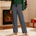 thumbnail image 5 of CYiJun Plaid Pajama Pants for Men Lightweight Elastic Waist Drawstring Soft Flannel Sleep Lounge Pants, 5 of 9