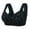 Black, variant on POIUYTR Daisy Bras for Older Women Daisy Bra for Seniors Front Closure Cotton Bras Full Coverage No Underwire Bra