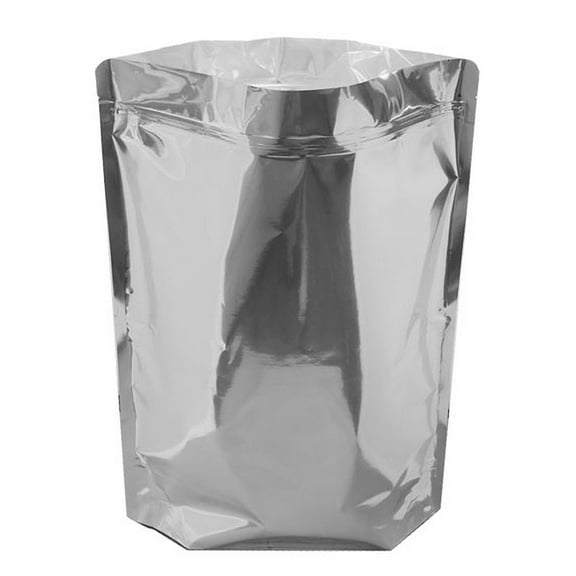 5-Gallon Mylar Heat Seal Foil Bag 4.3 Mil, Food-Safe, 18"x28" Zip Seal (10 PACK)