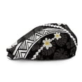 thumbnail image 2 of FUIALDOLG Plumeria Tribal Print Polyester Mens Forward Beret Hat with Lightweight, Adjustable Vintage Flat Cap for Daily Commuting Driving Walking, 2 of 4