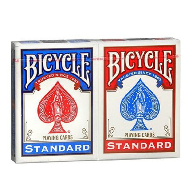 Bicycle Mini 36 Red & Blue Rider Back Playing Cards Mini Decks Display Case Box 