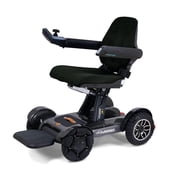 Golden Technologies Ally Sport - Automatic Folding Power Wheelchair w/ 10 Omni-Directional Front Wheels - Airline Approved - Suspension - 30 Turning Radius - Smart Control App (Black Carbon Fiber)