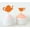 Orange, variant on Darling Souvenir, Bridal Shower Tea Party Cupcake Topper, Birthday Dessert Decorations Tea Kettle Cup Cupcake Toppers - Pack Of 20