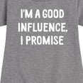 thumbnail image 3 of Instant Message - I'm a Good Influence Christmas - Toddler & Youth Girls Fleece Dress, 3 of 6