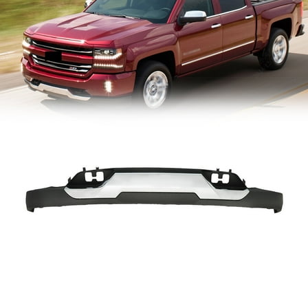 Front Bumper Valance   Chrome Skid Plate For 2016-2018 Chevrolet Silverado 1500