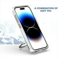 thumbnail image 3 of FIEWESEY for iPhone 15 Case,with 360°Rotatable Ring Mlitary Drop Protection Translucent Slim Protective Ring Holder Shockproof Case Cover for iPhone 15 2023 (Clear), 3 of 7
