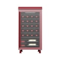 thumbnail image 3 of Frigidaire 27 Bottle / 117 Can Retro Wine Cooler with Built-in Bar Top, 3.1 Cu. ft. Beverage Refrigerator with Tempered Glass Door, Merlot, 3 of 14