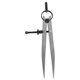 thumbnail image 2 of 6 Inch Adjustable Lockable Steel Divider Wing Leather Compass, 2 of 5