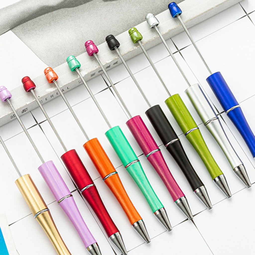 260Pcs DIY Sublimation Pen Blank Beadable Ballpoint Pen with Beads, Refills, Heat Transfer Pen for Christmas Party Favor