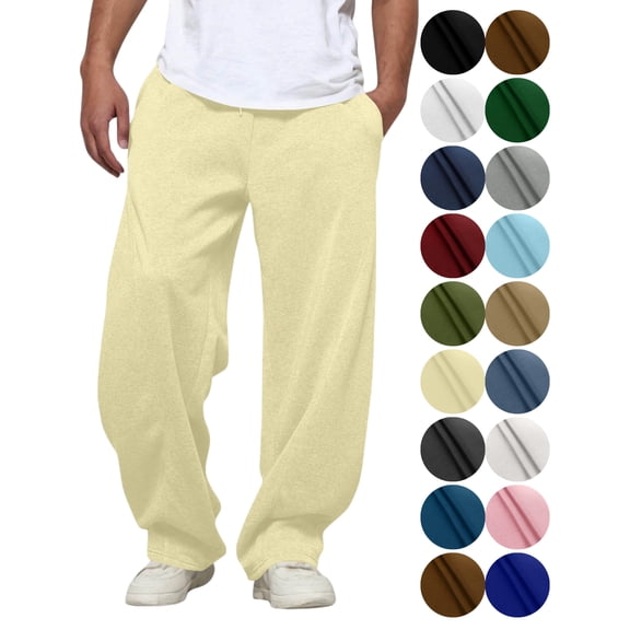 KICILVS Joggers for Men Casual Comfort Outdoor Pants Drawstring Elastic Waist Joggers Sweatpants Straight Leg Workout Pants with Pockets