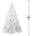 thumbnail image 2 of 6' Artificial Christmas Tree Premium Spruce Hinged with Metal Stand Eco-Friendly Xmas Pine Tree White, 2 of 6