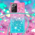 thumbnail image 4 of Funda para Samsung Galaxy Note 20 Ultra 5G Brillantina Líquida Divertida Reluciente y con Cristales en Movimiento Cuerpo Cruzado con Cordón Ajustable, 4 of 5