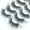 thumbnail image 4 of Pestañas postizas Racimos naturales Pestañas postizas mejor valoradas Pestañas Postizas Naturales Adhesivo Reutilizable Maquillaje de lujo 5 pares de pestañas postizas 3D (Compre 2 y obtenga 1 gratis), 4 of 7