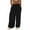 Black, variant on Black Womens Pants Cargo Pants Baggy Wide Leg Pants Black Loose High Waist Sweatpants Multi Pockets Trousers for Women Dressy Casual